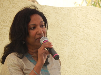 Meena Alexander at Hyderabad Literary Festival 2016 Meena Alexander at Hyderabad Literary Festival 2016